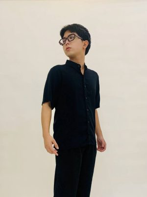 Black Chino Button Down