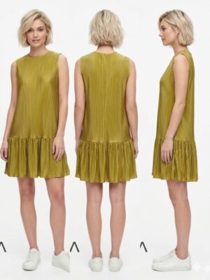 Simple Elegant Women's Dress Green